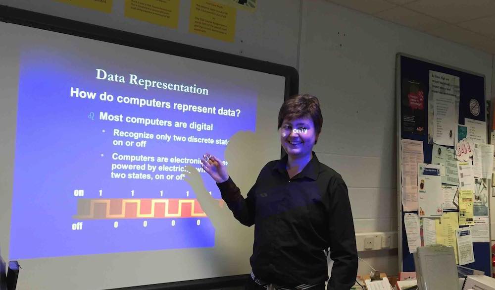 Me teaching data representation
